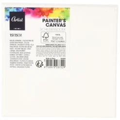 Schildersdoek, 15x15cm