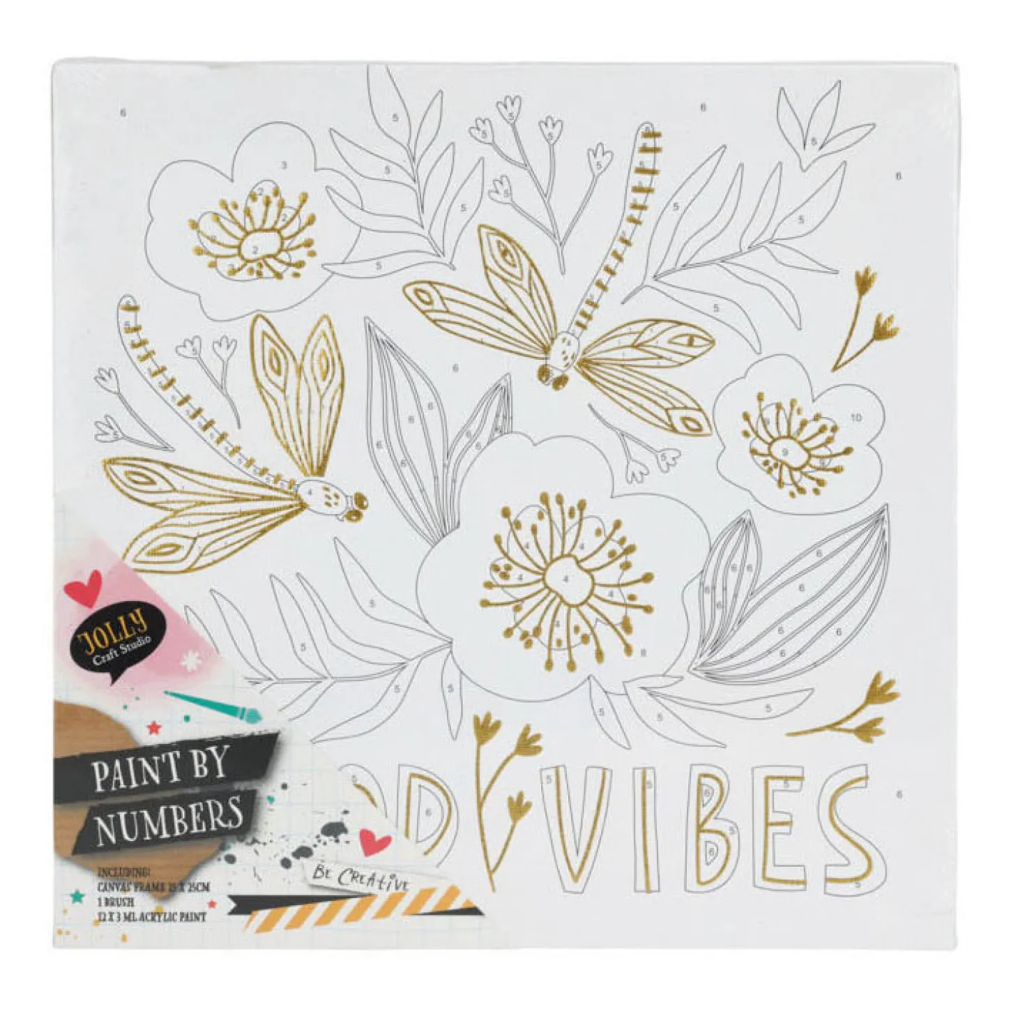 Schilderset met Canvas, 25x25cm