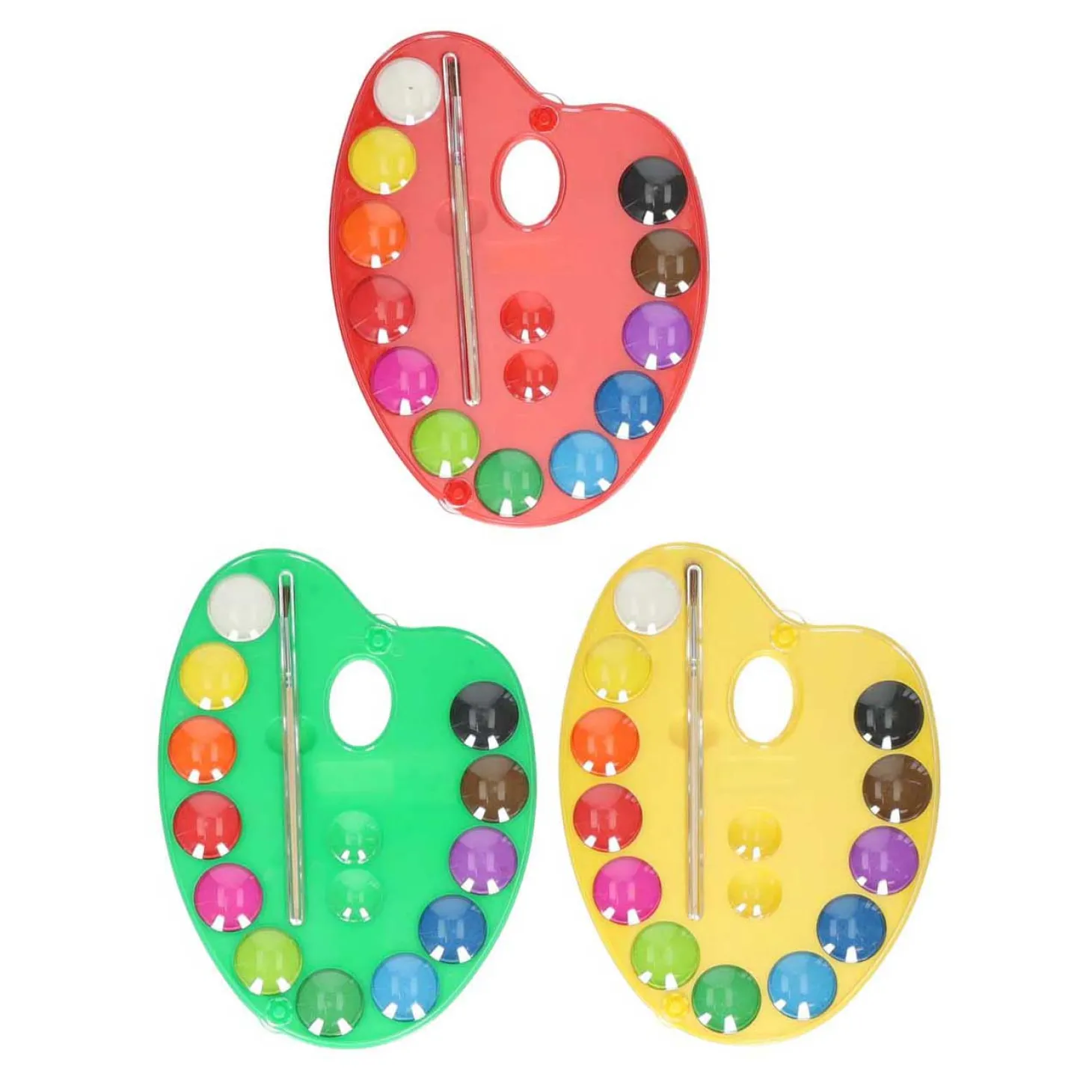 Schilderspalet 12 Kleuren en Kwast