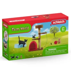 schleich FARM WORLD Speeltijd voor Schattige Katten en Poezen 42501