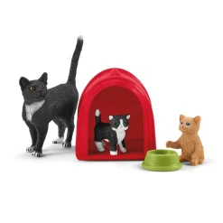 schleich FARM WORLD Speeltijd voor Schattige Katten en Poezen 42501