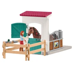 schleich HORSE CLUB Paardenbox met Hannah en Cayenne 42710
