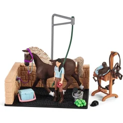 schleich HORSE CLUB Paardenwasbox met Emily en Luna van Hor 42438