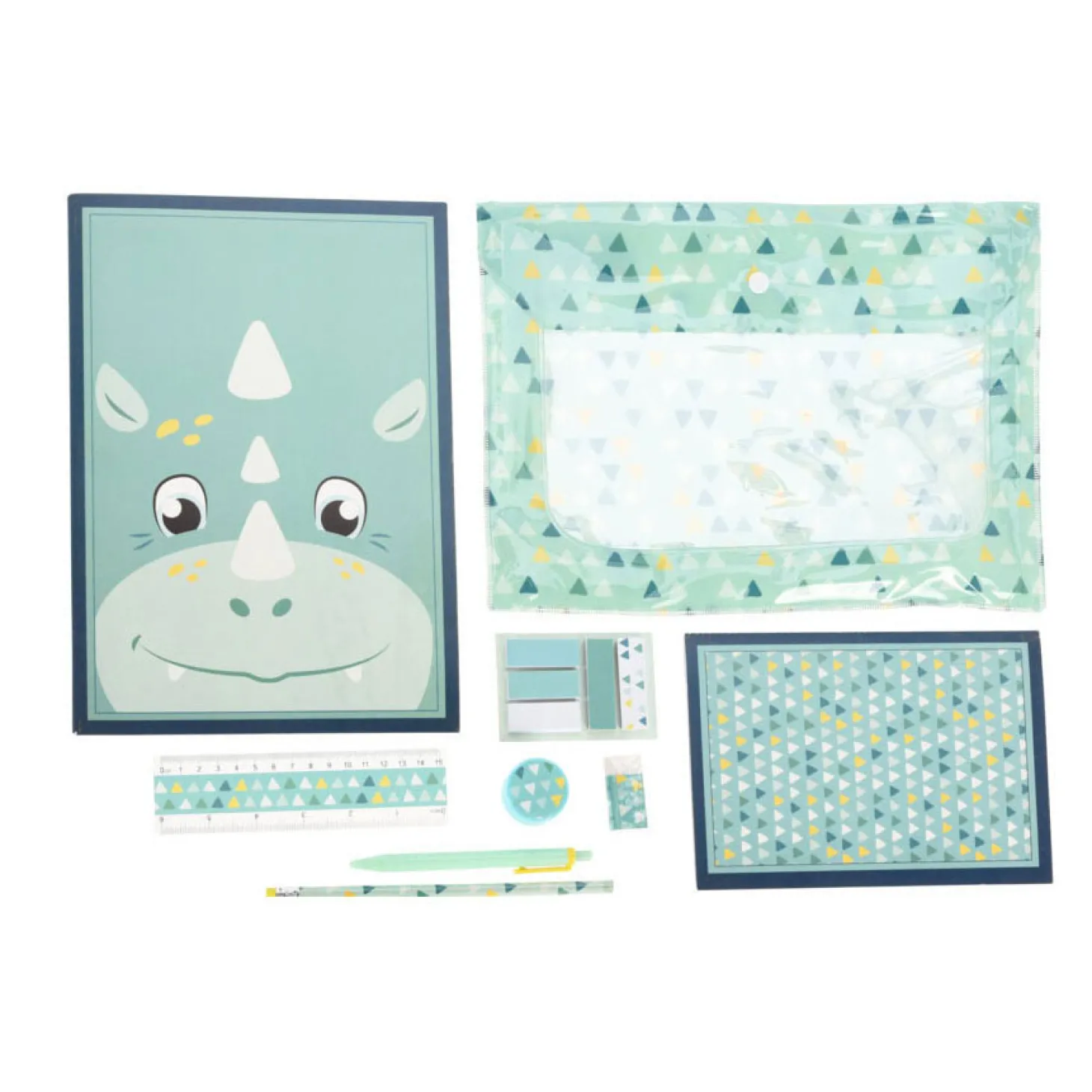 Schrijfwarenset Dino in Etui, 9dlg.