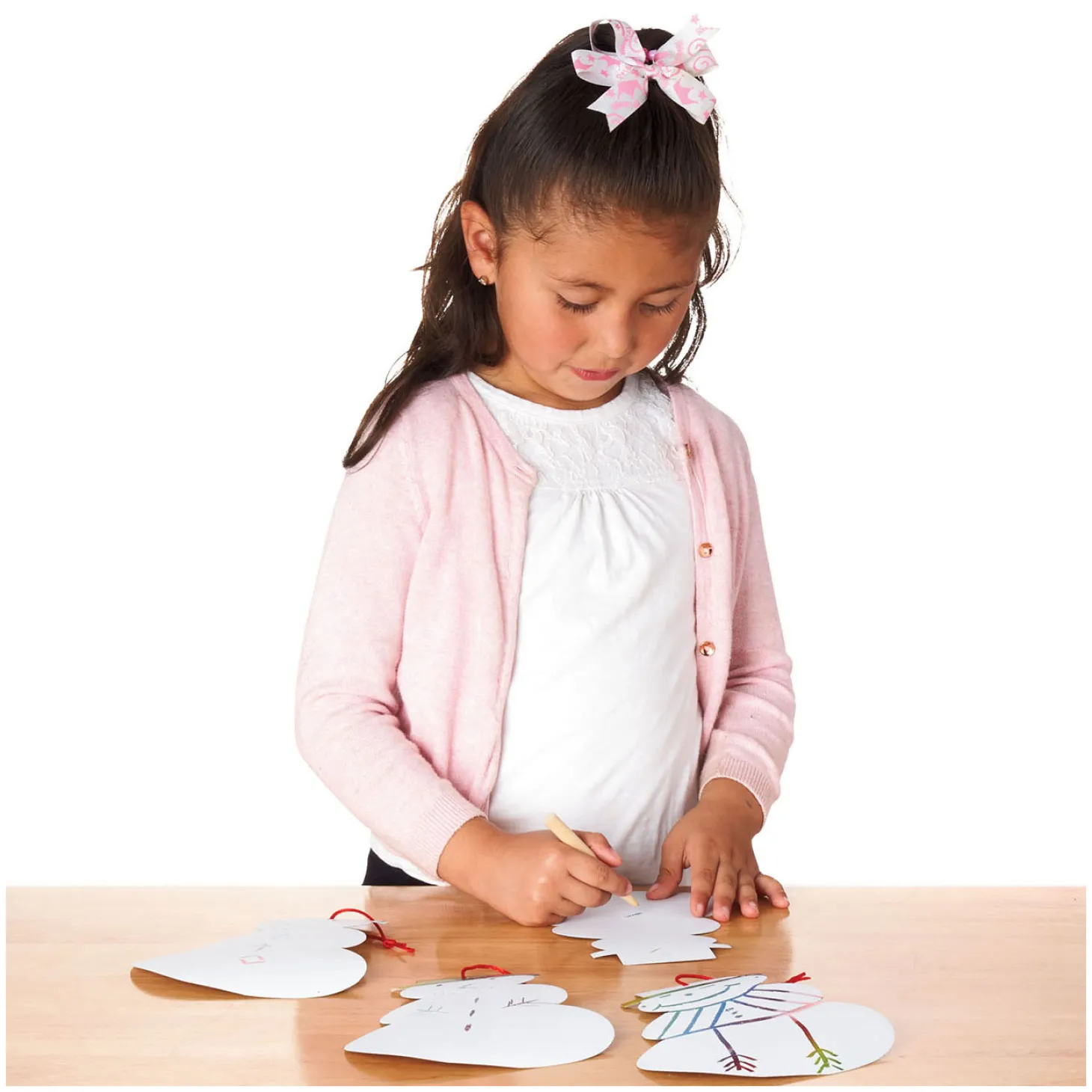 Scratchkaart Sneeuwman Kersthanger, Set van 24