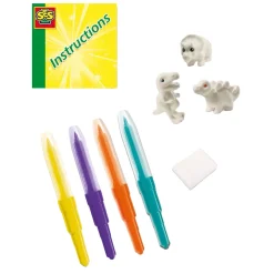 SES Blow Airbrush Pens - Dinosaurussen, 3st.