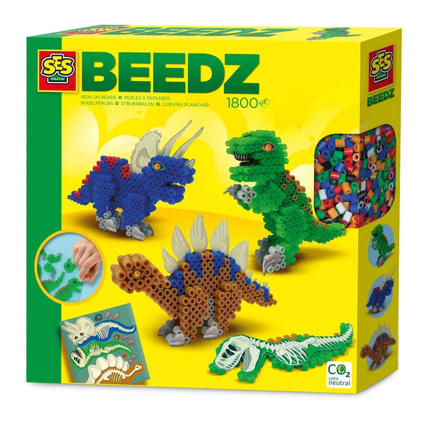 SES Creative Beedz Strijkkralen - Dino's