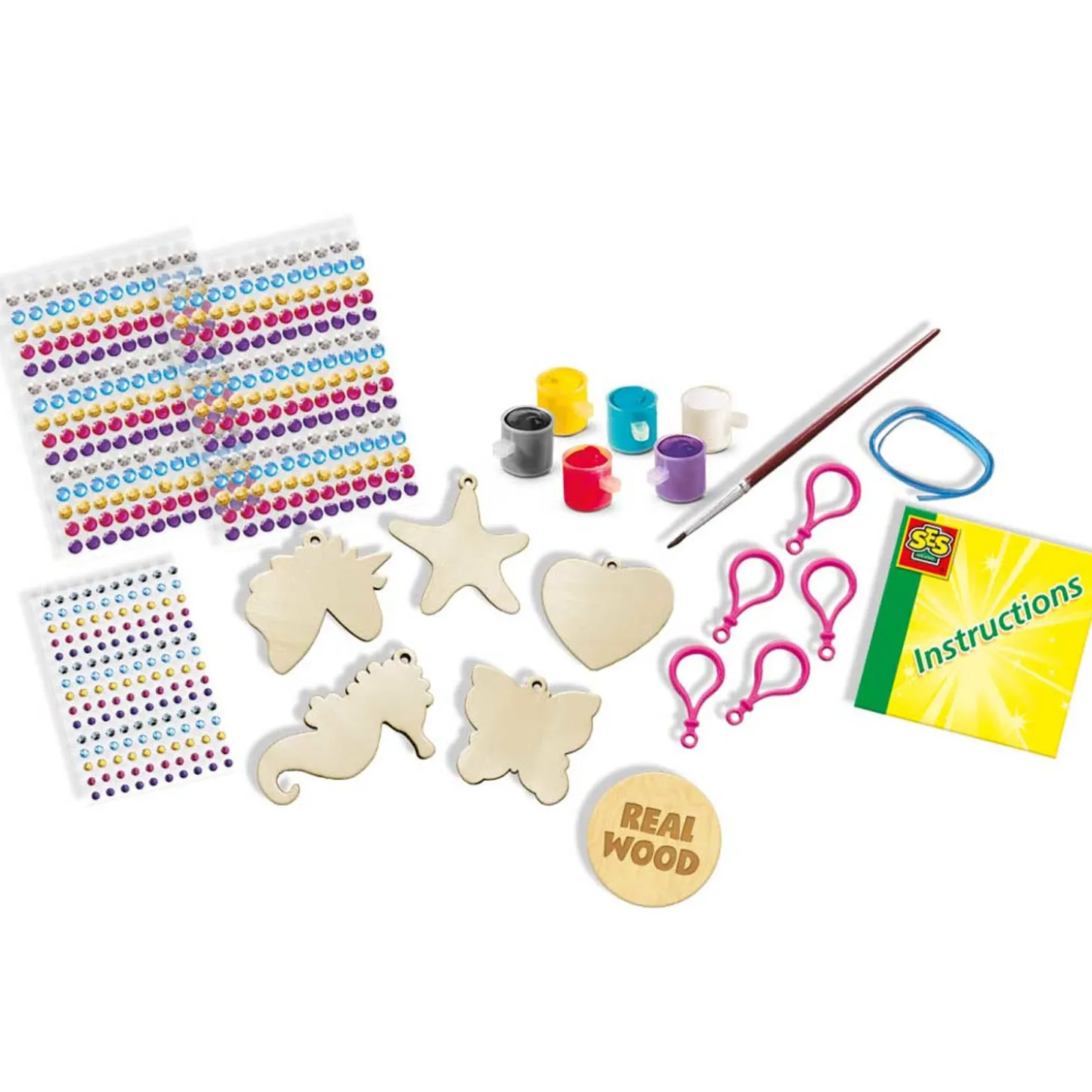 SES Diamond Painting - Houten Sleutelhangers