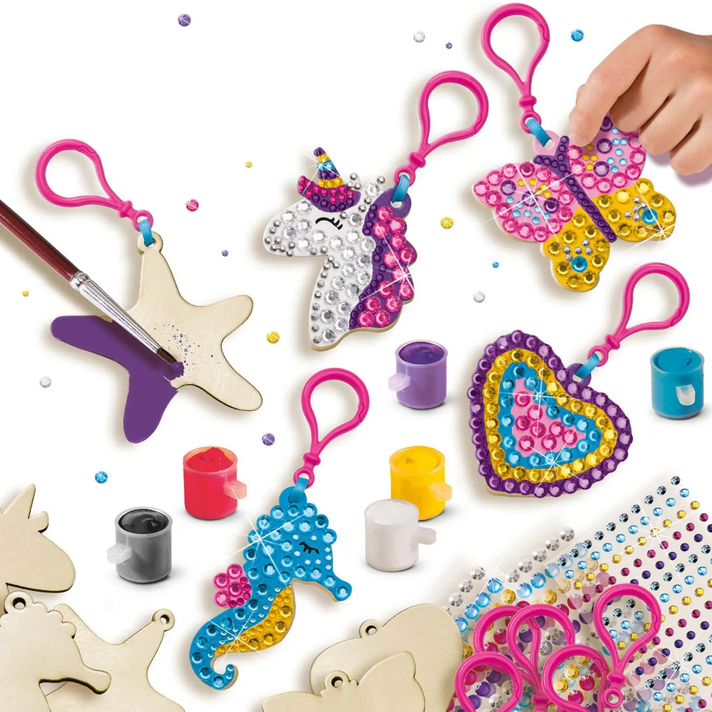 SES Diamond Painting - Houten Sleutelhangers