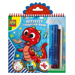 SES Doe- en Kleurboek Metallic 3in1