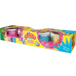 SES Glitterklei - 4 Kleipotjes