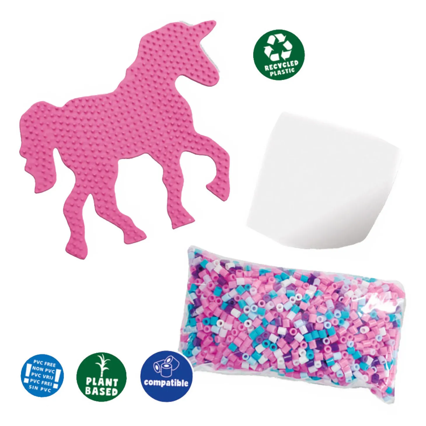 SES Green Beedz - Strijkkralenset Unicorn