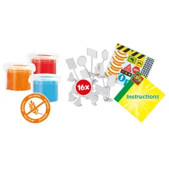 SES Klei Verkeer - 3 Kleipotjes