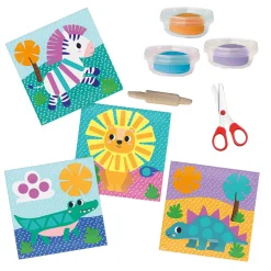 SES Klei Vormen Knippen - 3 Kleipotjes