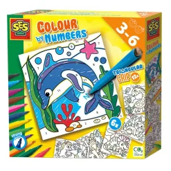 SES Kleuren op Nummers - Driehoek Grip Stiften