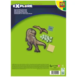 SES Mega Glowing T-Rex World Muurstickers