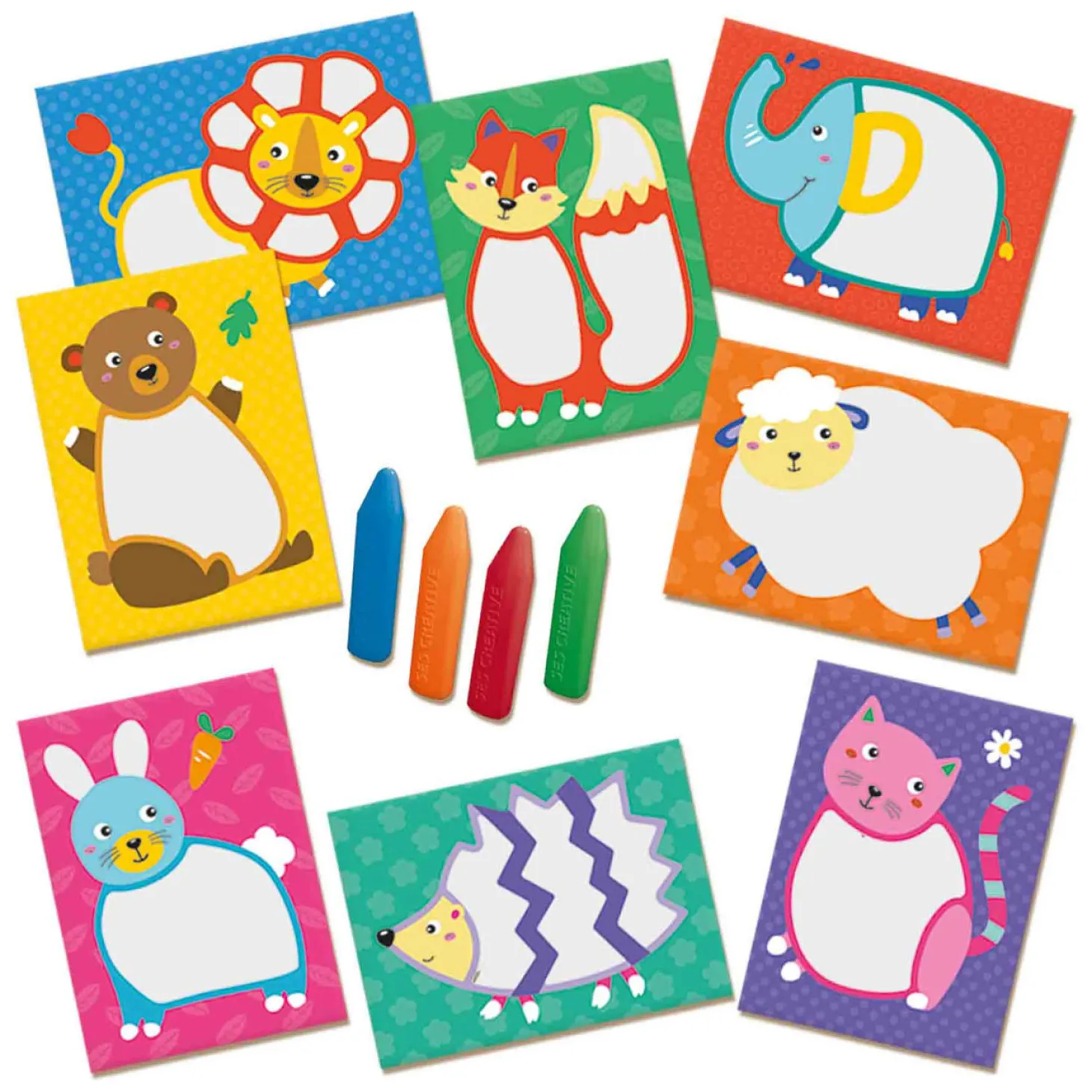 SES My First - Krijtjes Dieren Kaarten