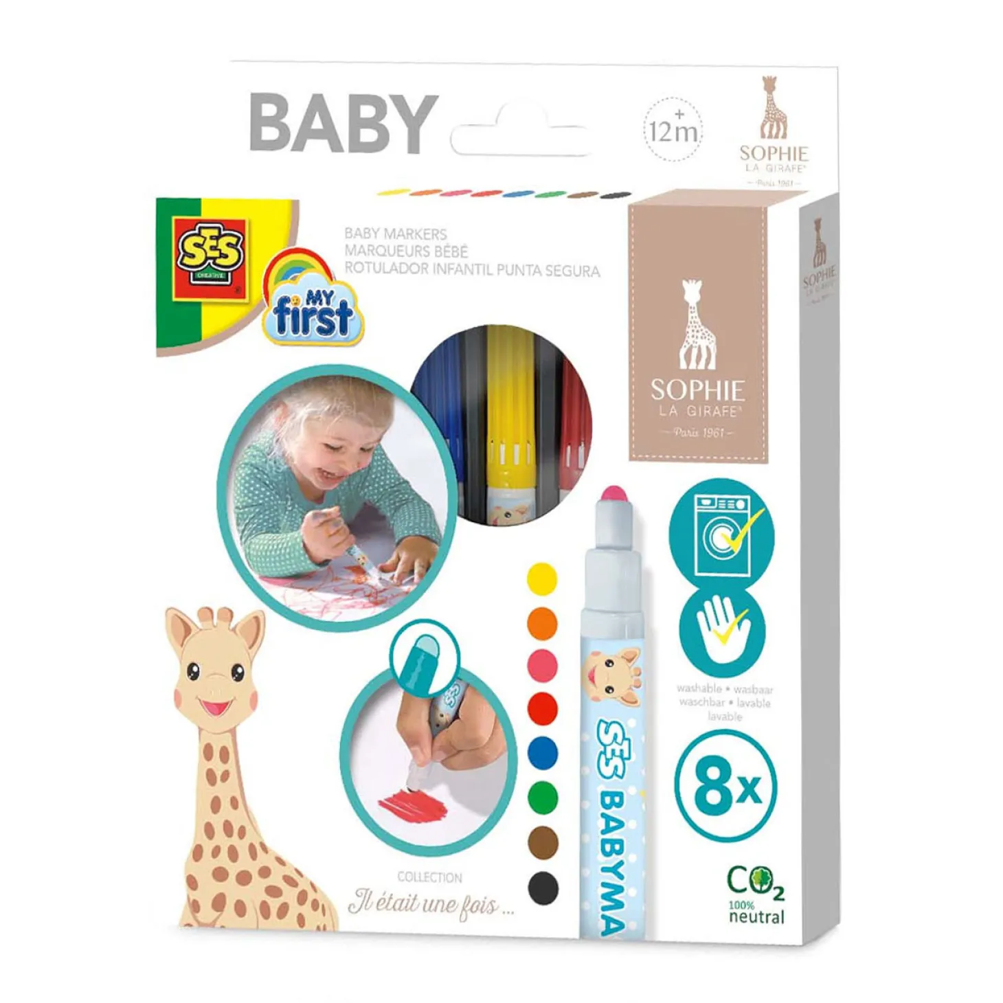 SES My First - Sophie la Girafe Babymarkers