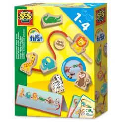 SES My First Houten Kralen Rijgen - Dieren