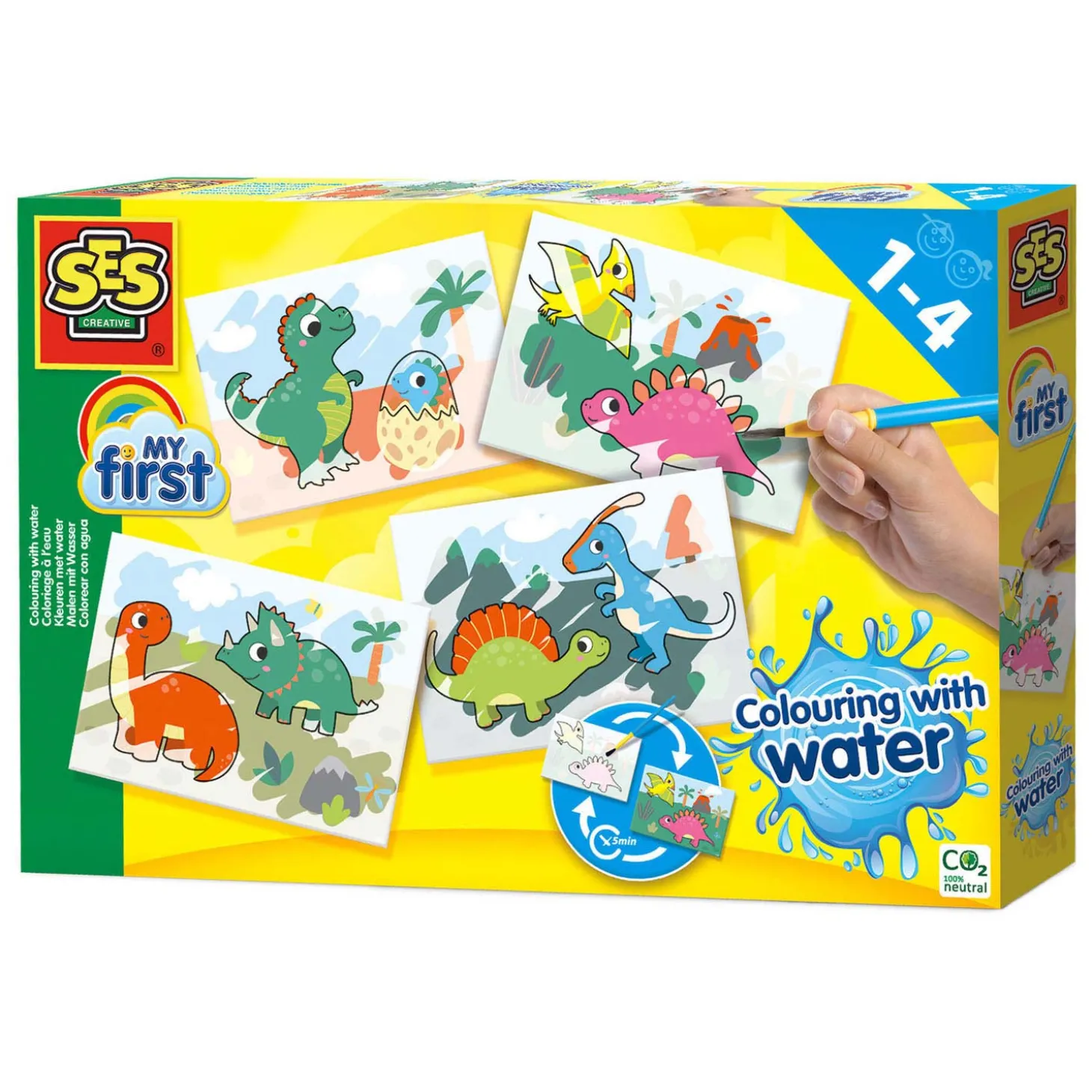 SES My First Kleuren met Water - Dino's