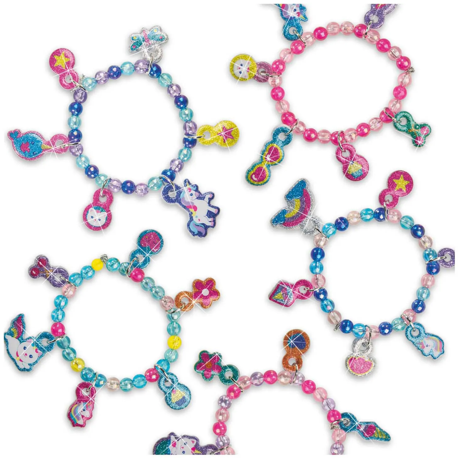 SES Puffy Glitter Sticker Armbanden