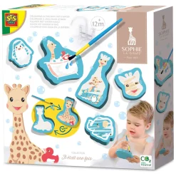 SES Sophie La Girafe Kleuren met Water in Bad