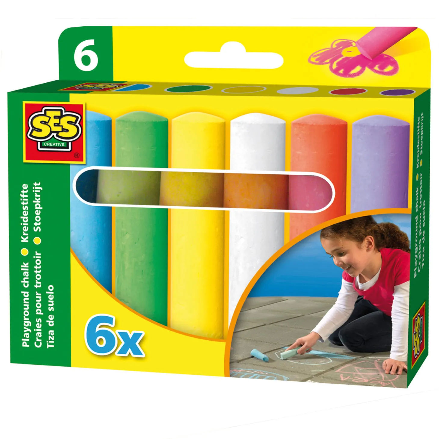 SES Stoepkrijt, 6st.