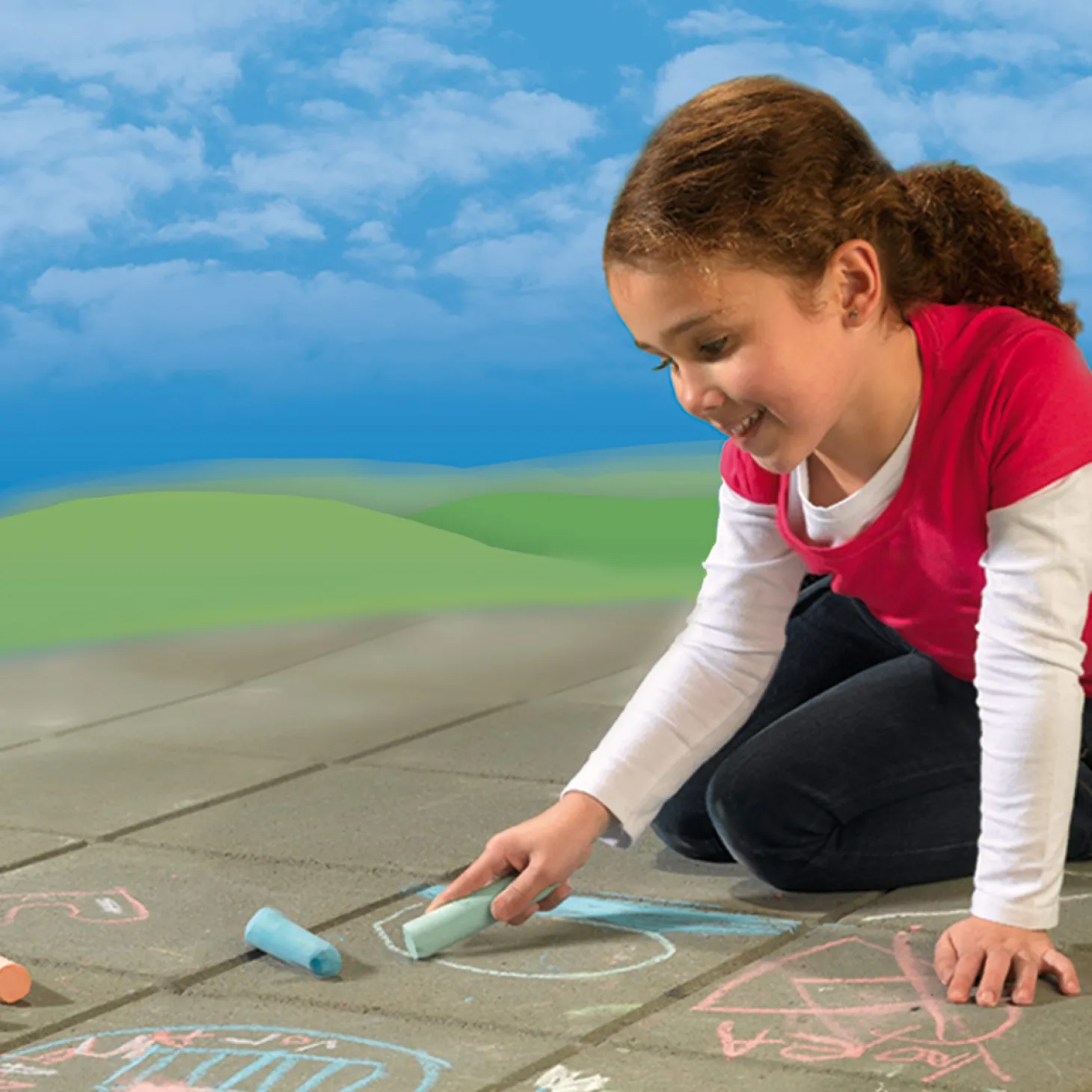 SES Stoepkrijt, 6st.