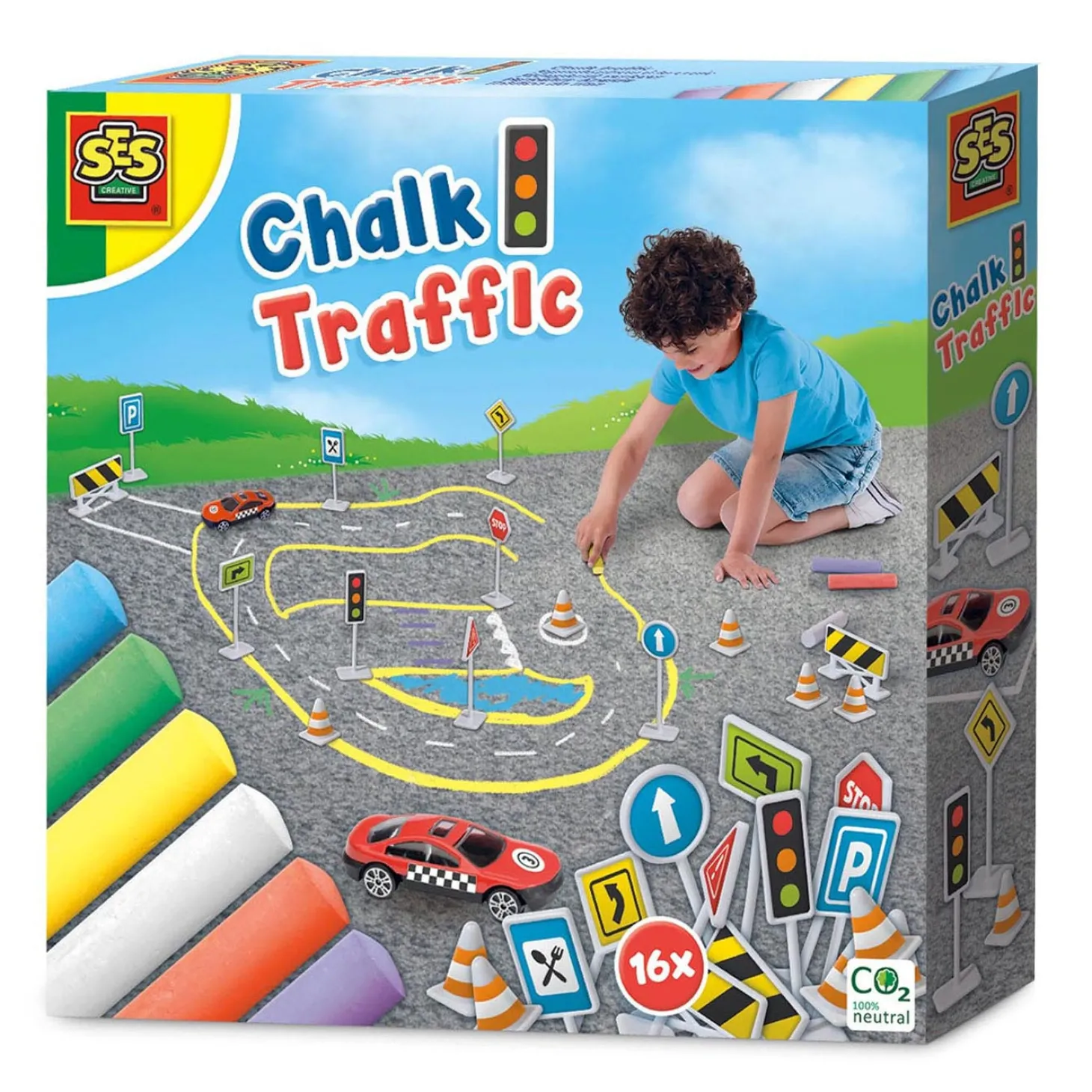 SES Stoepkrijt Verkeer