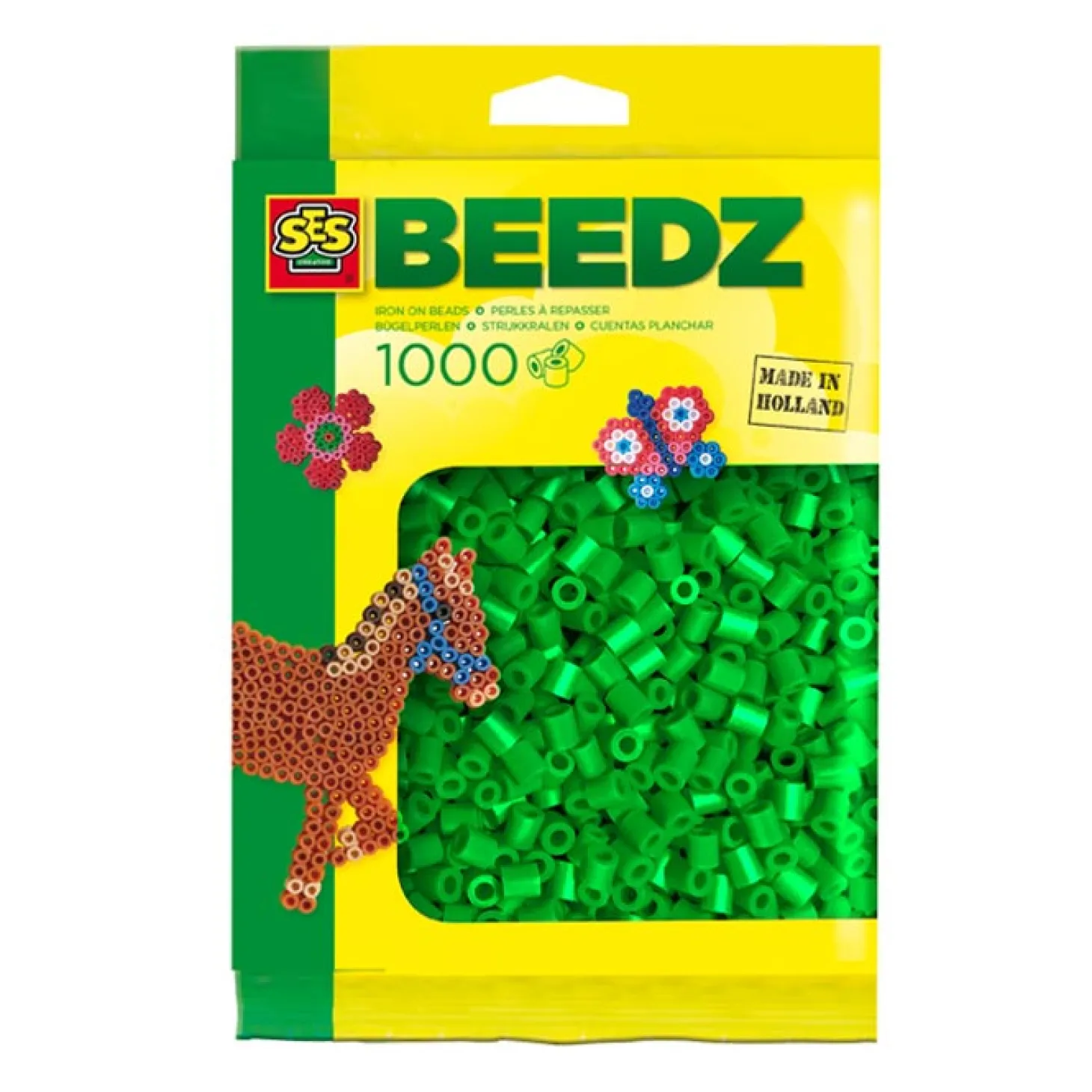 SES Strijkkralen - Groen, 1000st.