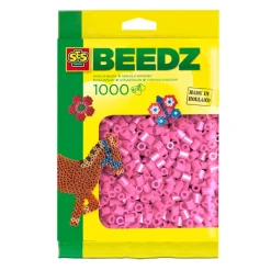 SES Strijkkralen - Roze, 1000st.