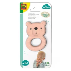 SES Tiny Talents Bijtspeeltje Bo Beer - 100% Natuurrubber