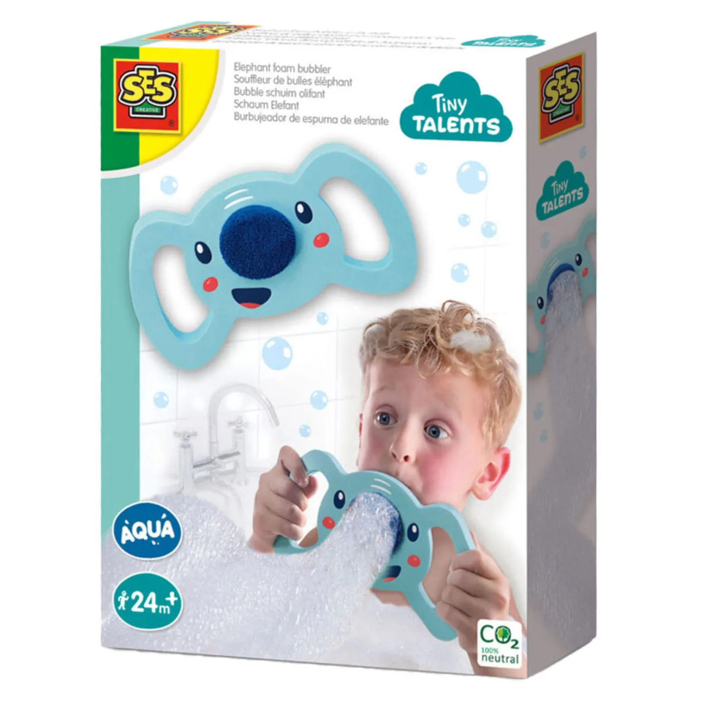 SES Tiny Talents Bubble Schuim Olifant in Bad