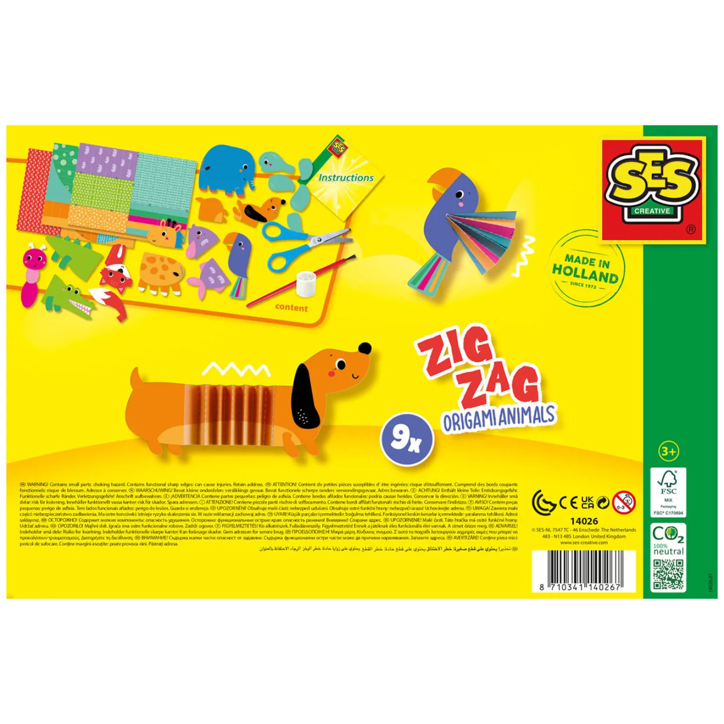 SES Zig Zag Origami Dieren