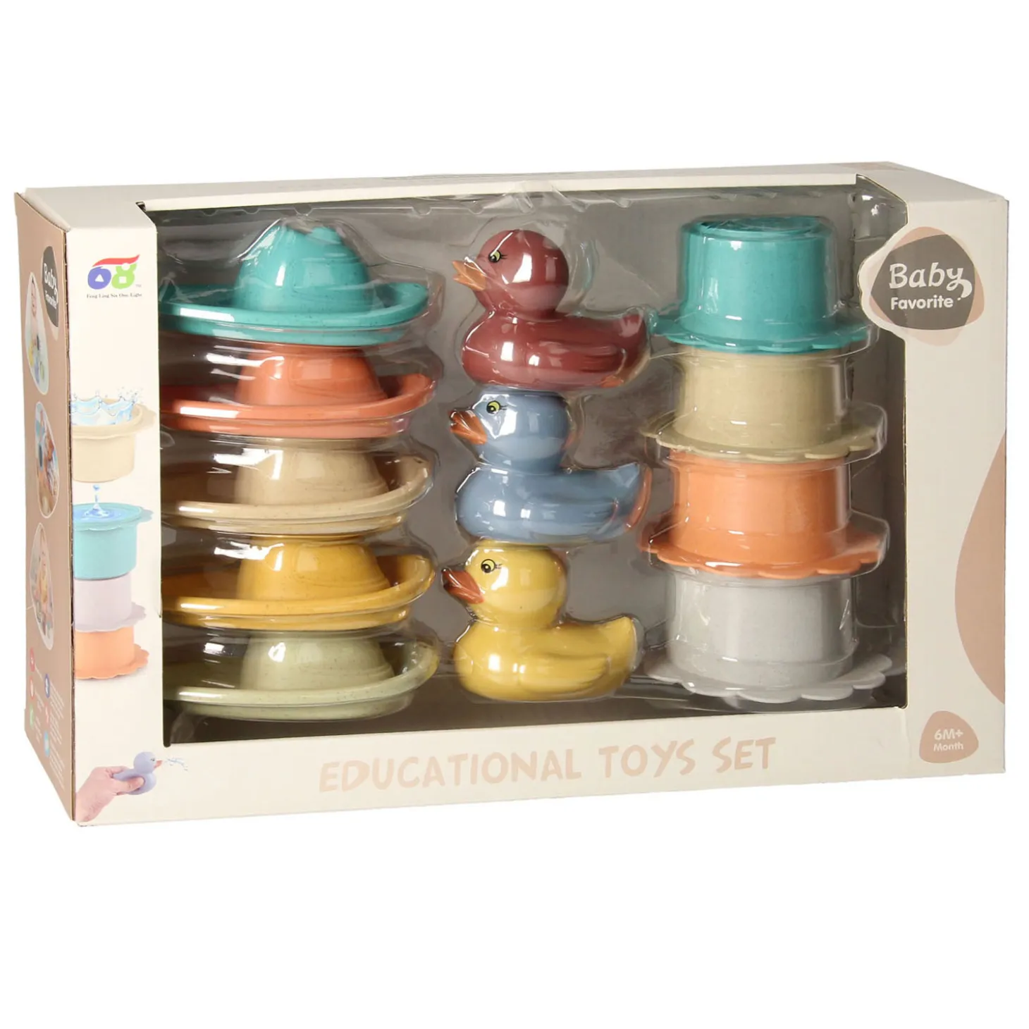 Set Badspeelgoed Pastel, 12dlg.