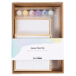 Set Gespannen Canvast met Verf en Kwast