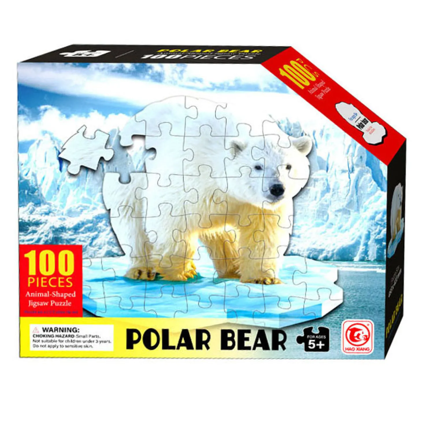 Shape Puzzel Ijsbeer, 100st.