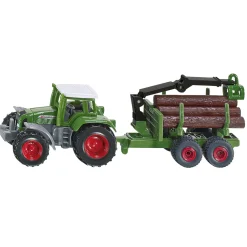 Siku 1645 Tractor Met Bosaanhangwagen 1:72