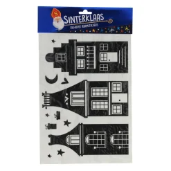 Silhouette Raamstickers Sinterklaas