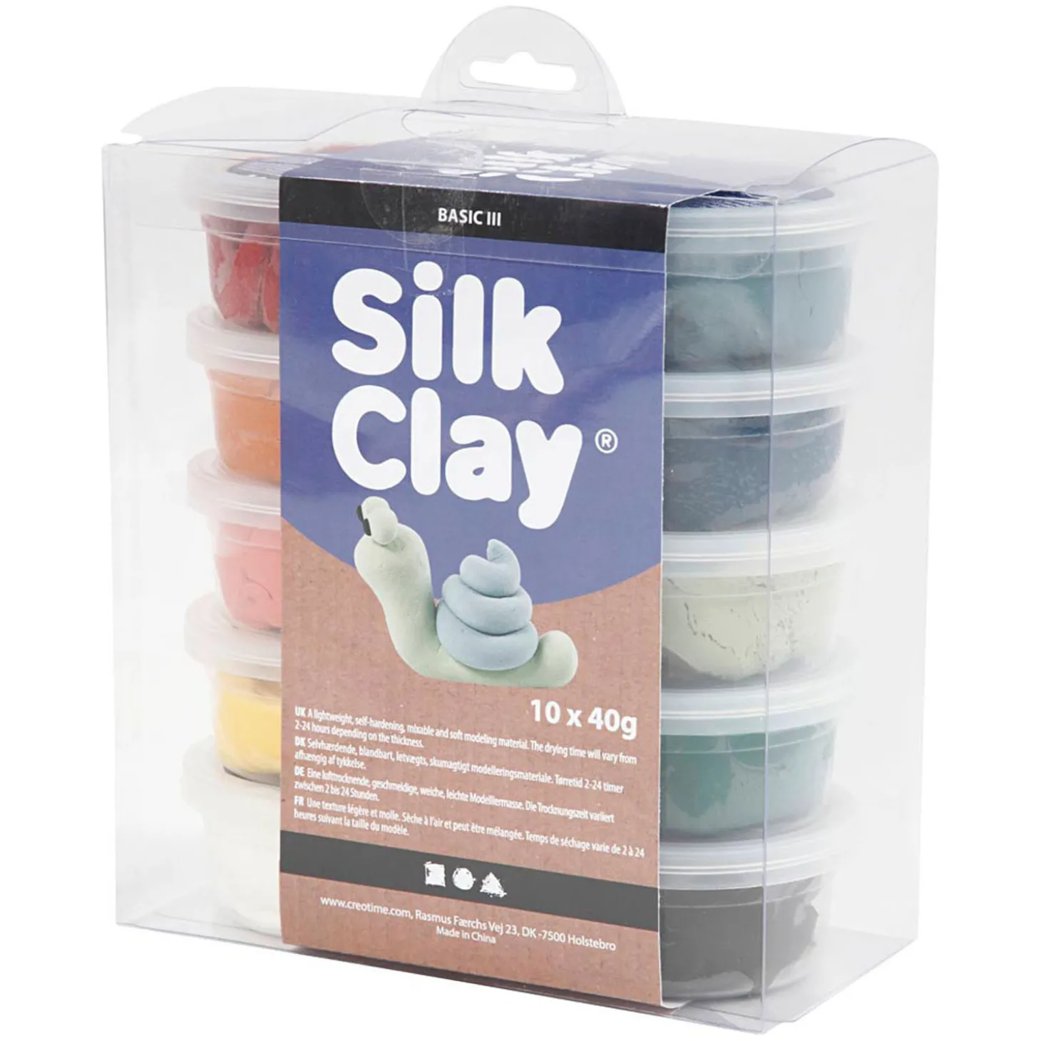 Silk Clay, Pastelkleuren, 10dlg.