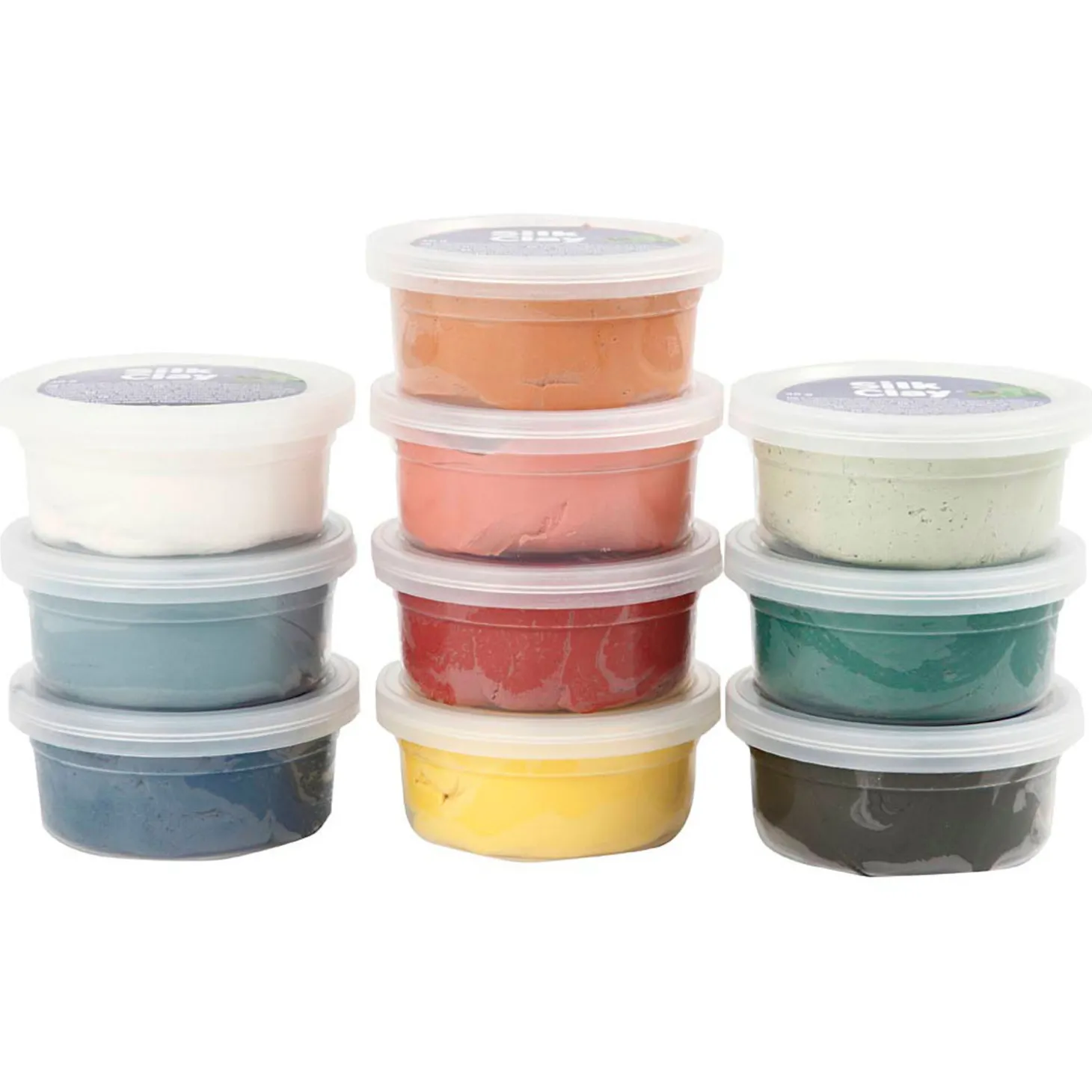 Silk Clay, Pastelkleuren, 10dlg.