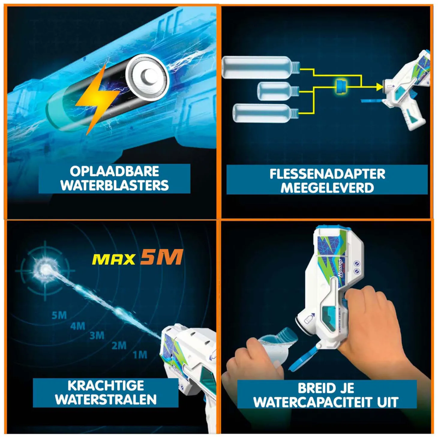 Silverlit Hydro Mad - Mini Waterpistolen 2-pack