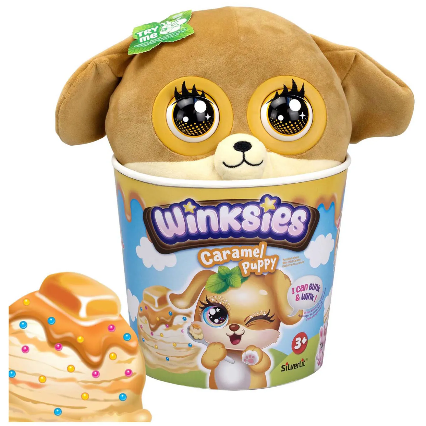 Silverlit Winksies Karamel Puppy Interactieve Knuffel