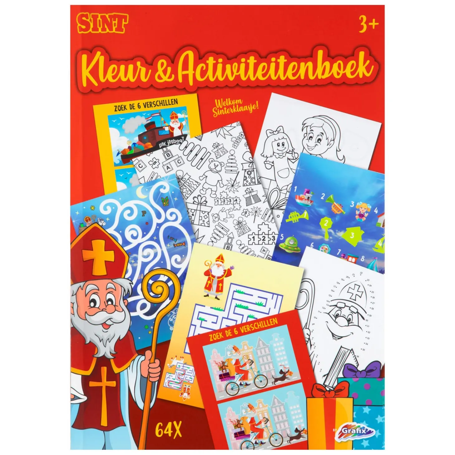 Sinterklaas Kleur- en Activiteitenboek A4