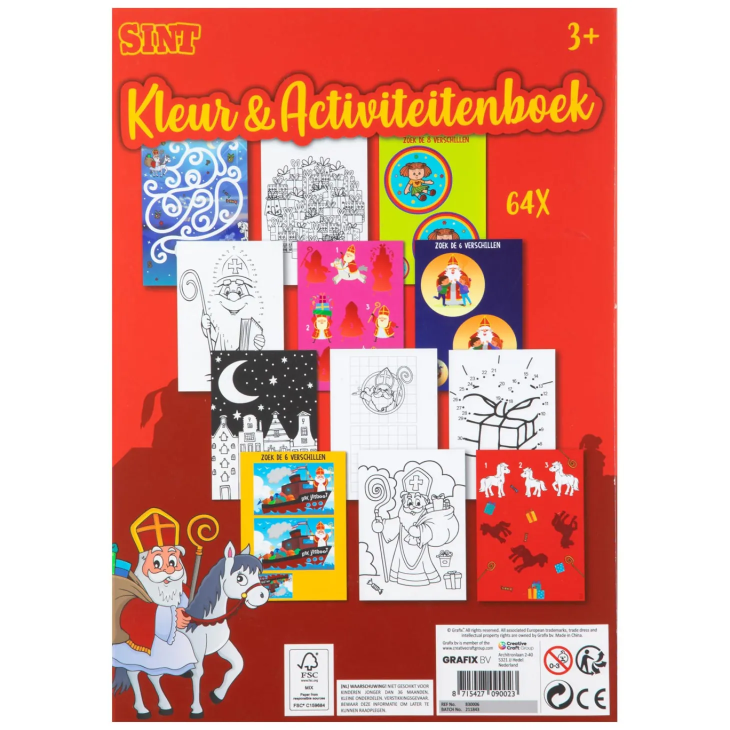 Sinterklaas Kleur- en Activiteitenboek A4