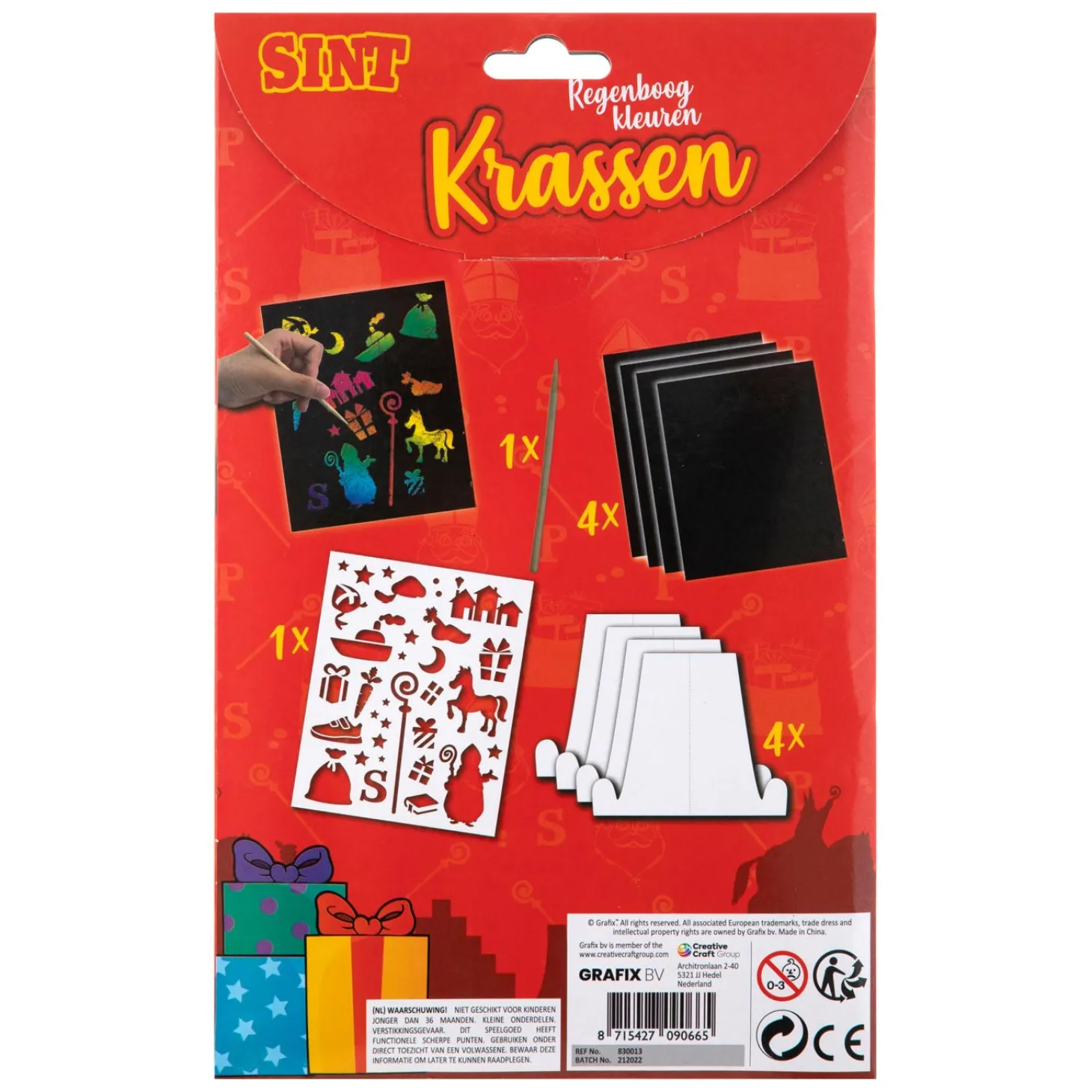 Sinterklaas Krassen Regenboog Kleuren