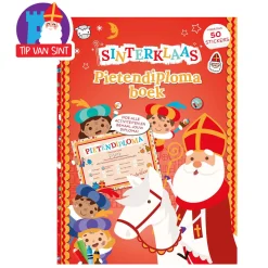Sinterklaas Pietendiplomaboek met Stickers