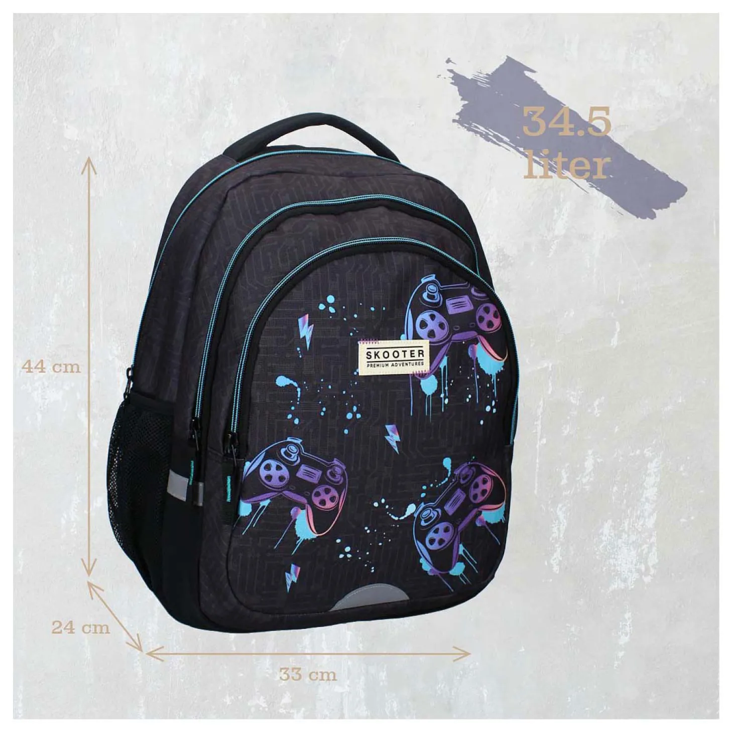 Skooter Rugzak Game Face On Gameprint