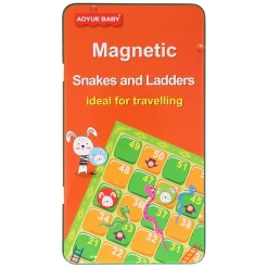 Slangen- en Ladderspel Magnetisch in Blik