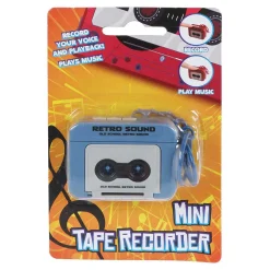 Sleutelhanger Cassetterecorder - 5,5cm